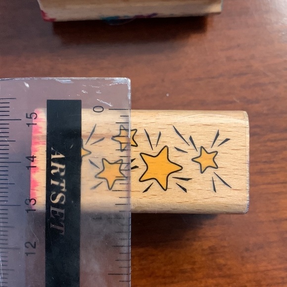 Wooden Back Rubber Stamp Set - Nature Theme - Picture 8 of 11